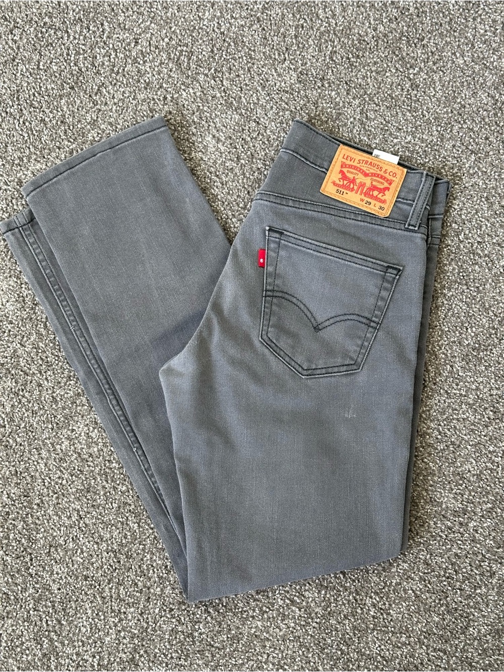 Levi's 511 Men's Gray Jeans - Slim Straight Fit